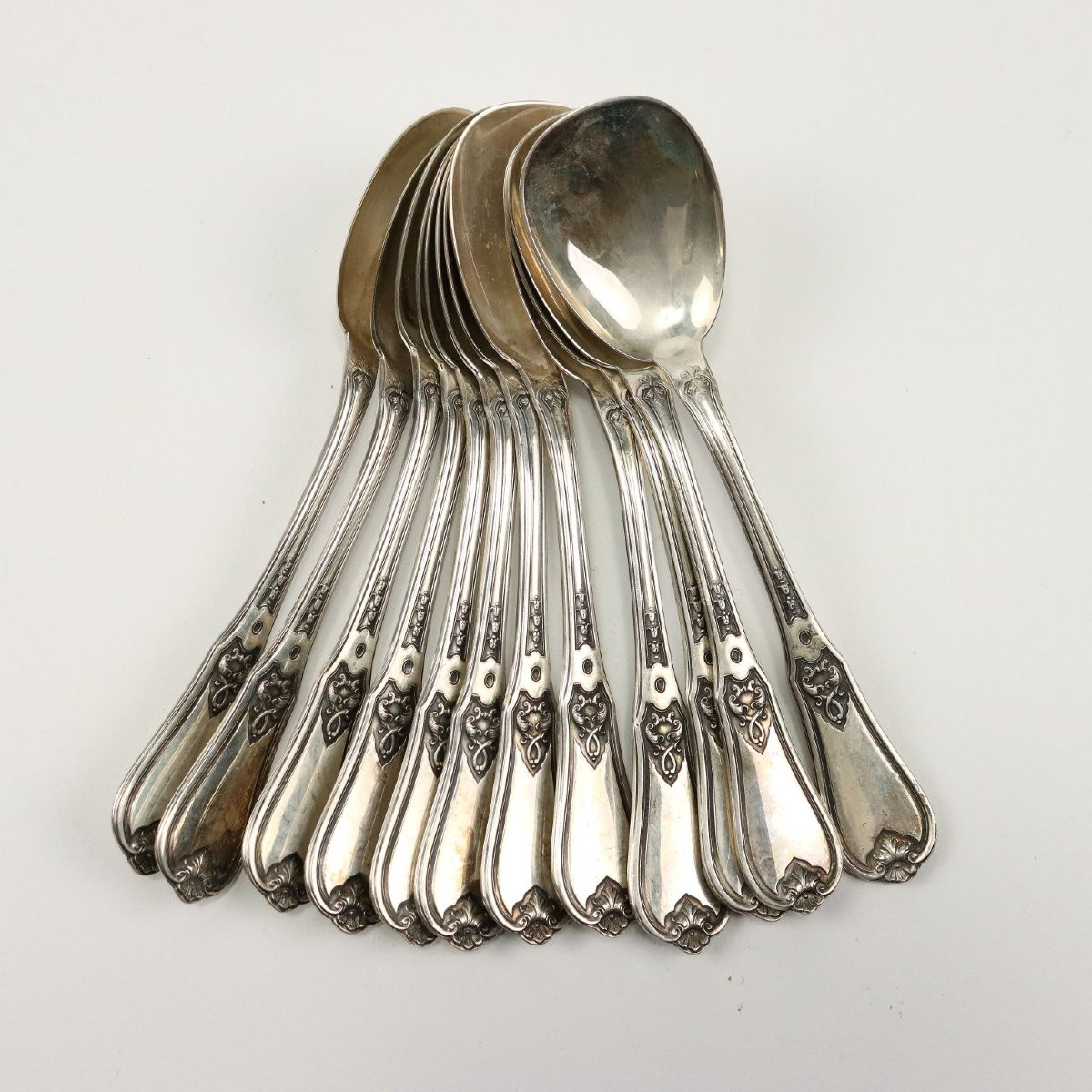 Michelangelo Clementi Silver Cutlery Set, Bologna Italy First Half Of The 20th Century-photo-3