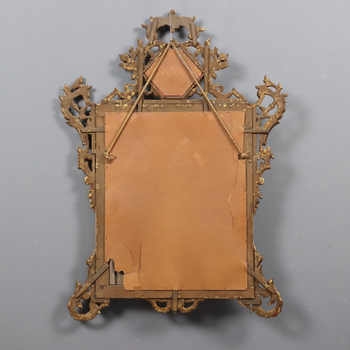 Miroir sculpté et doré Italie, fin du XIXe siècle-photo-6