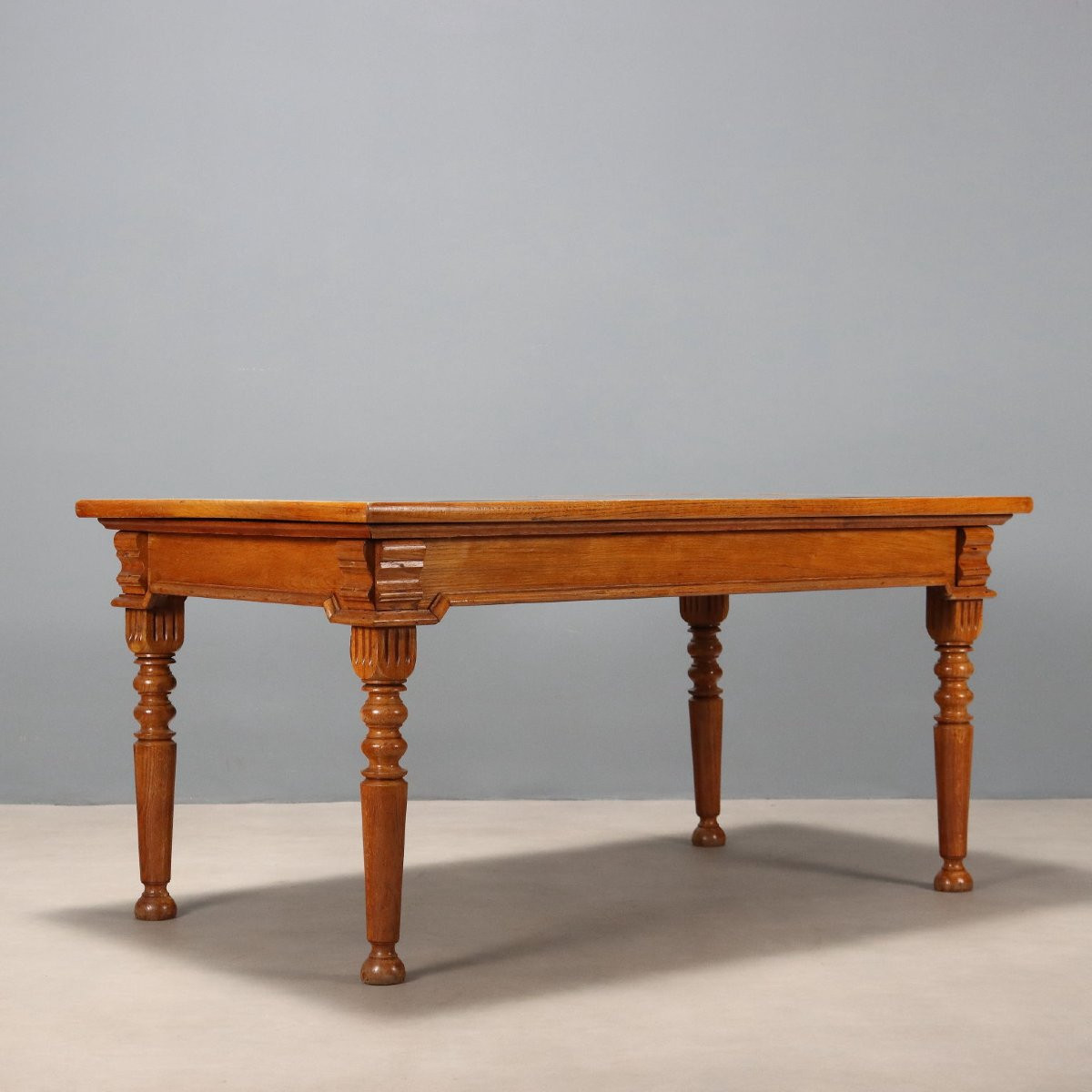 Bureau Ancien Chêne Laminé Noir Italie du XXe Siècle-photo-4