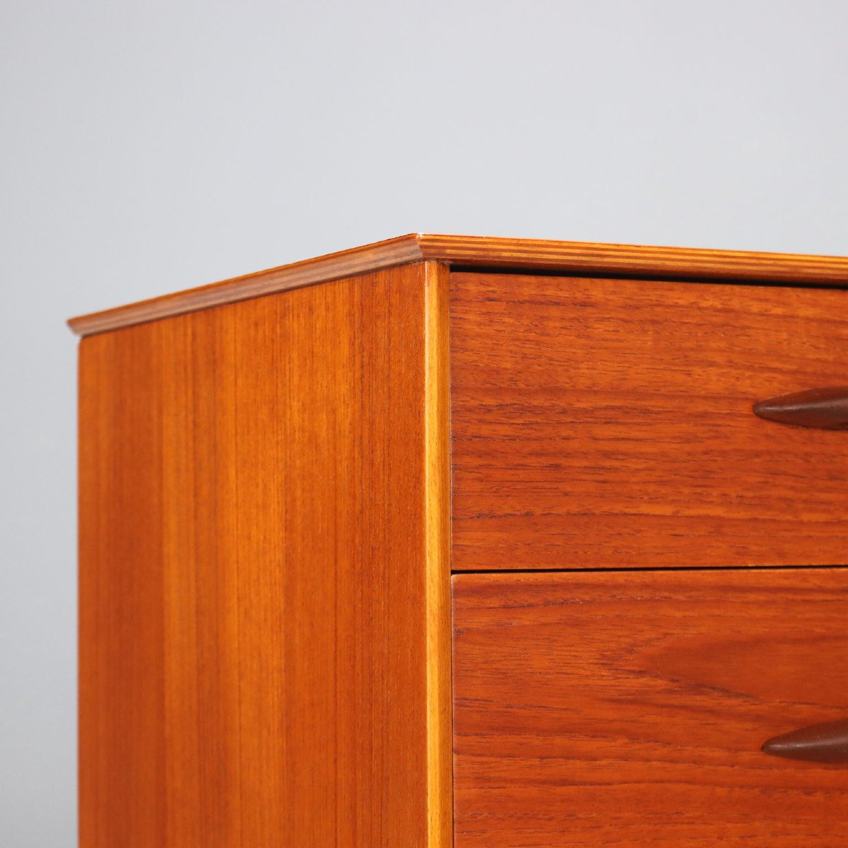 Vintage Chest Of Drawers Teak Veneer Design Italy 1960s-photo-4