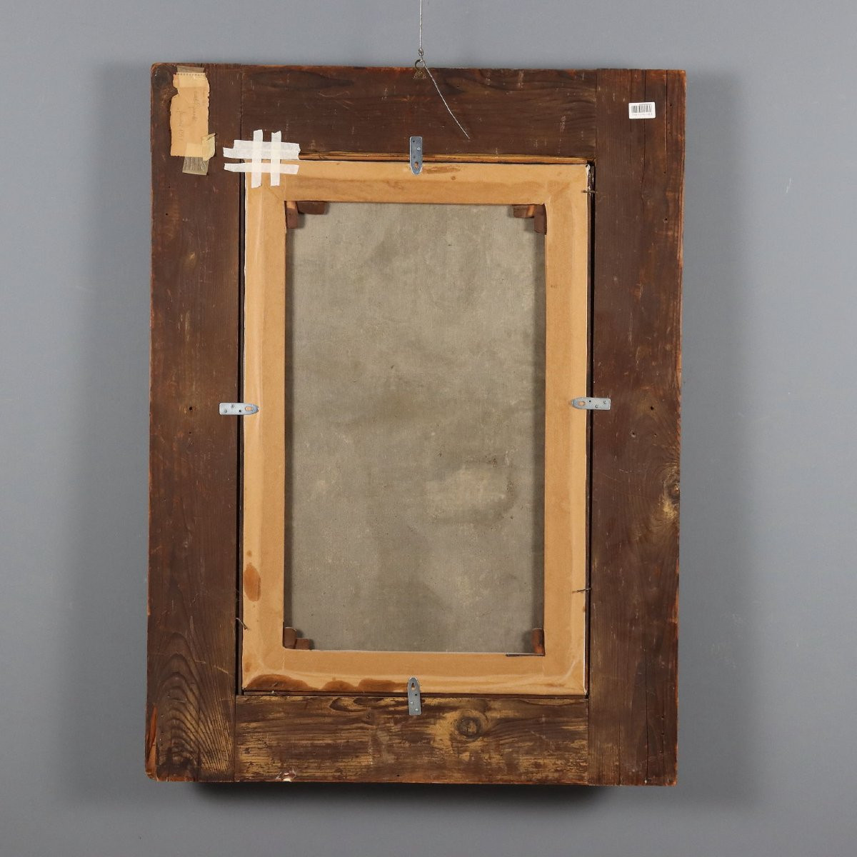 Tableau Ancien Copie par Ludovico Cardi Trinité Huile sur Toile '700-photo-5