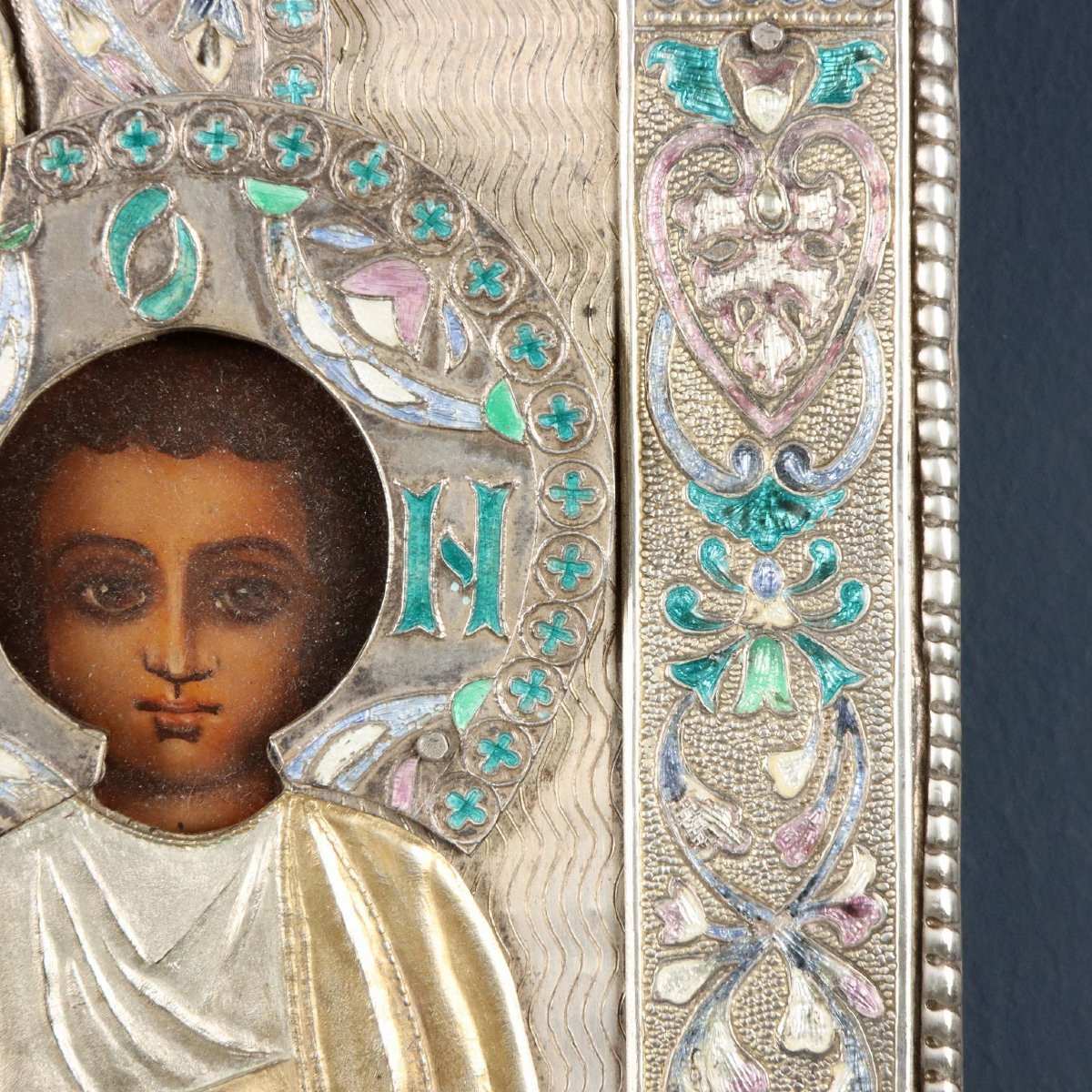 Silver Icon Copy By Julius Rappoport For Fabergé Russia First Half Of The 20th Century-photo-3