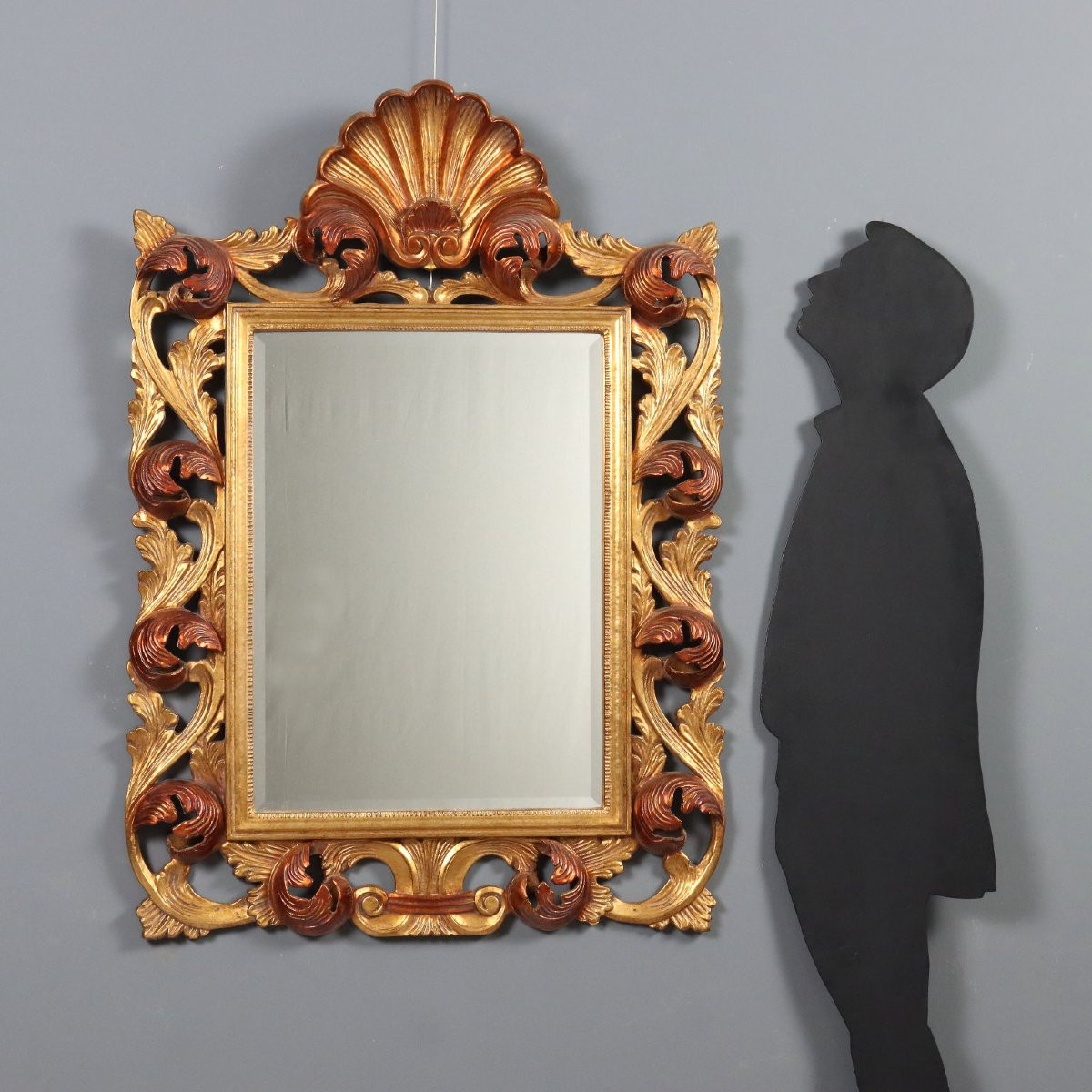 Miroir de style baroque Italie, XXe siècle-photo-2