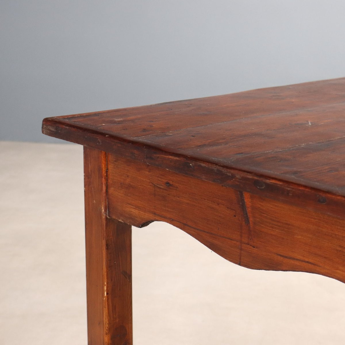 Table en sapin Italie, fin du XIXe siècle-photo-1