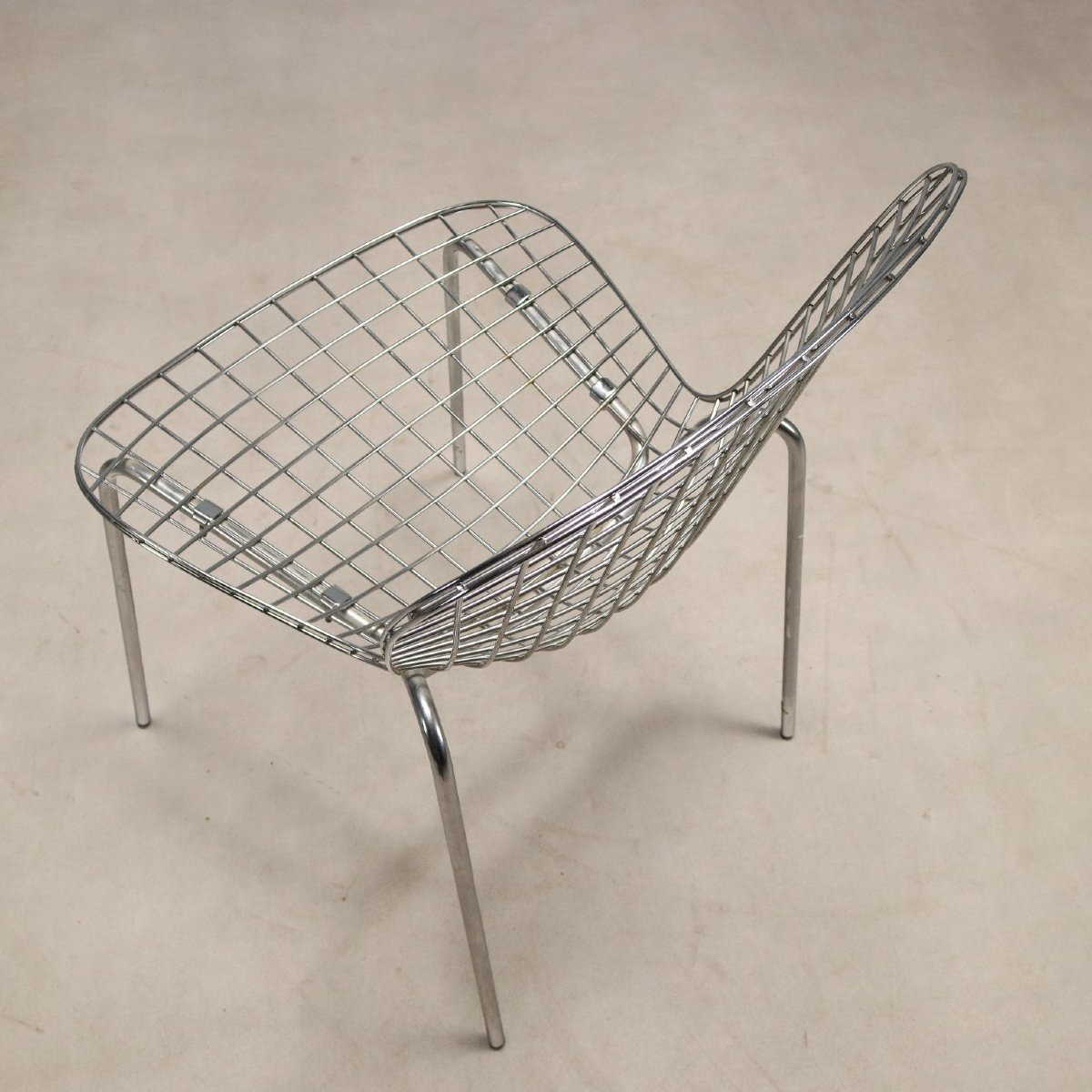 Dix Chaises Vintage  Design Italie des Années 1960-photo-5