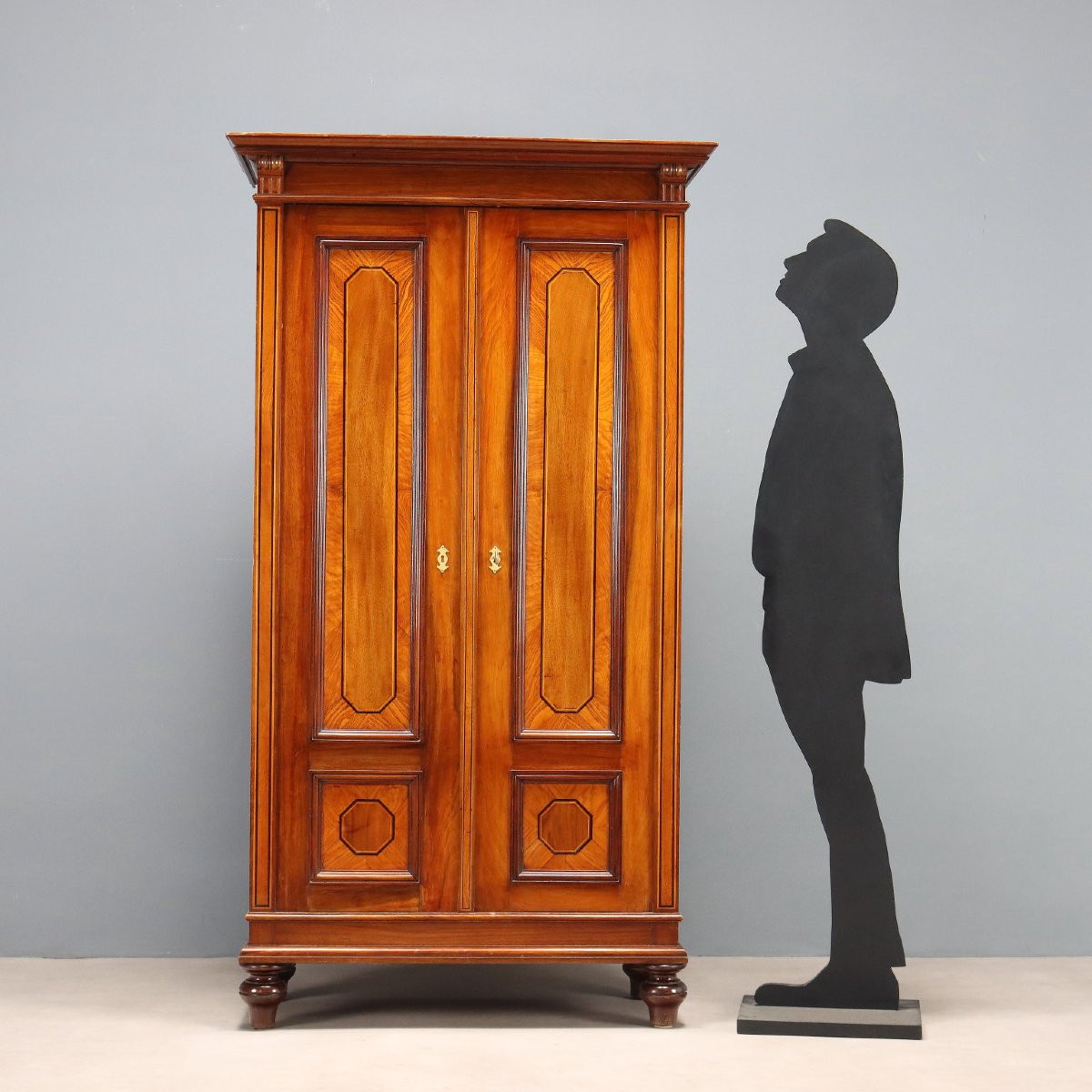 Armoire plaquée acajou Italie, début du XXe siècle-photo-2