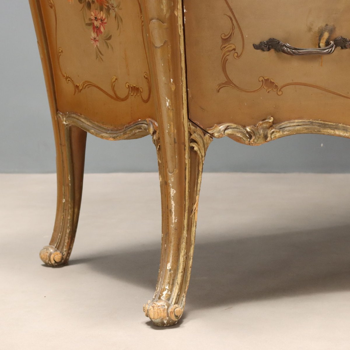 Commode Ancienne Style Baroque Vénitien Bois du XXe Siècle-photo-4