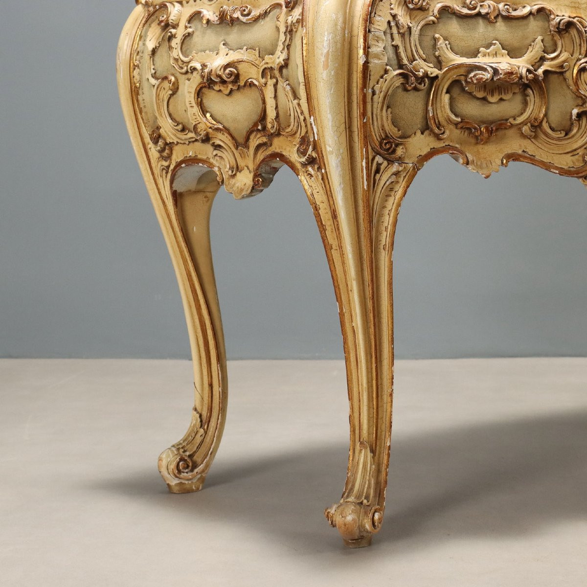 Commode de style rococo Italie du milieu du XXe siècle-photo-3