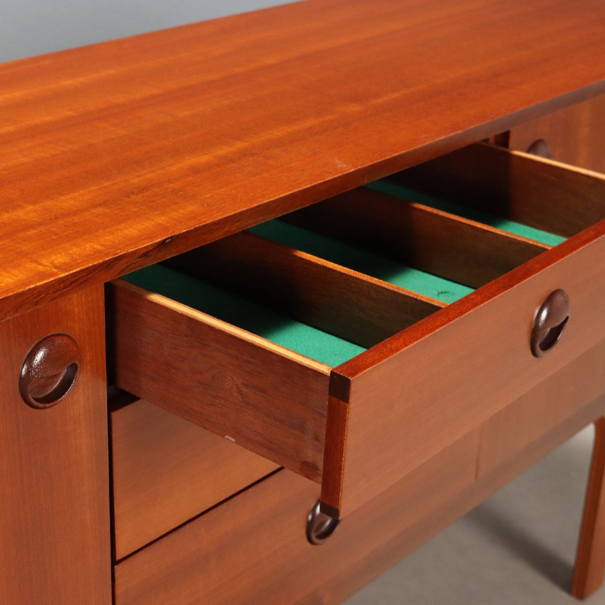 Vintage Sideboard Teak Doors Drawers Northern Europe 1960s-photo-4