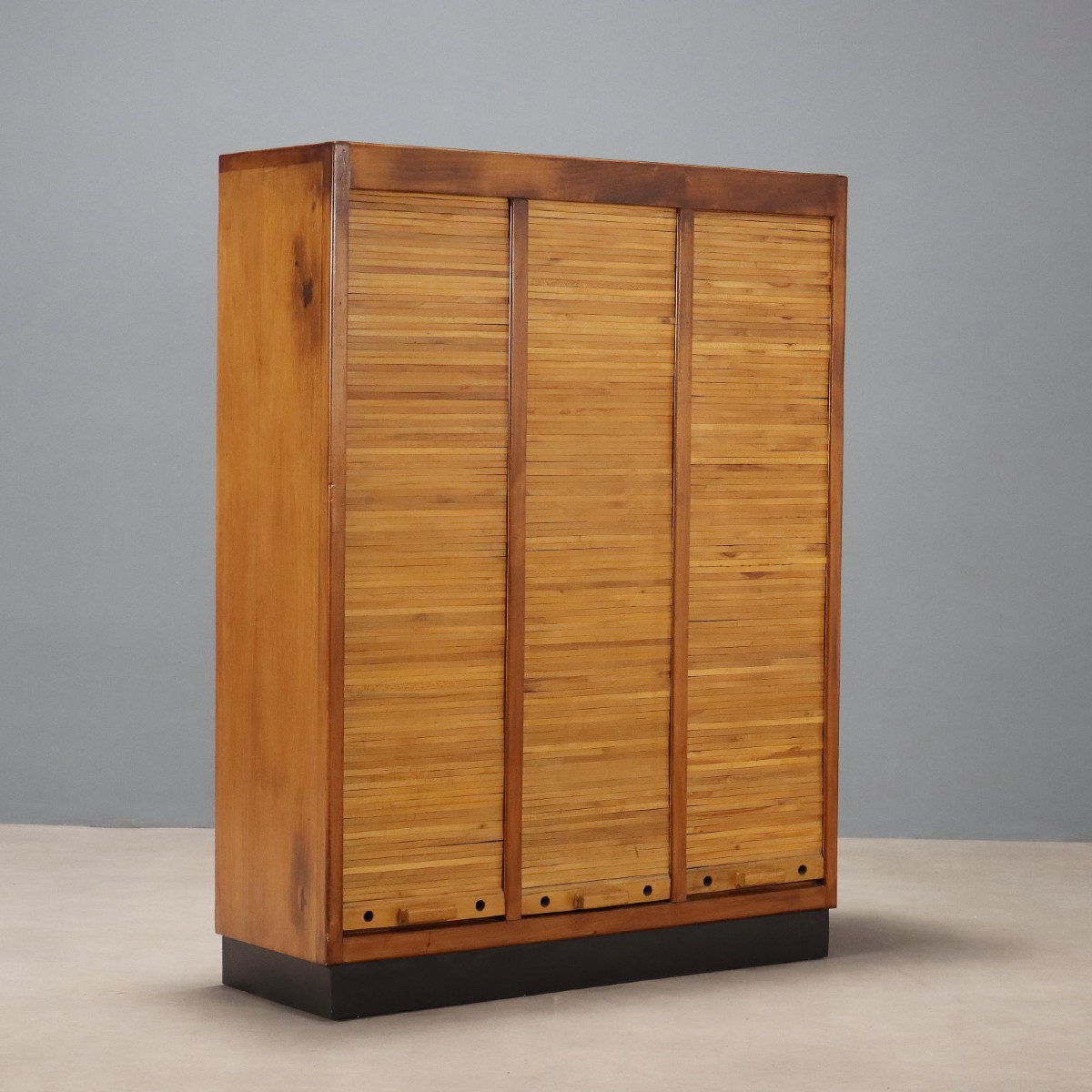Vintage Cabinet Laminate Walnut Veneer Design Italy 1950s