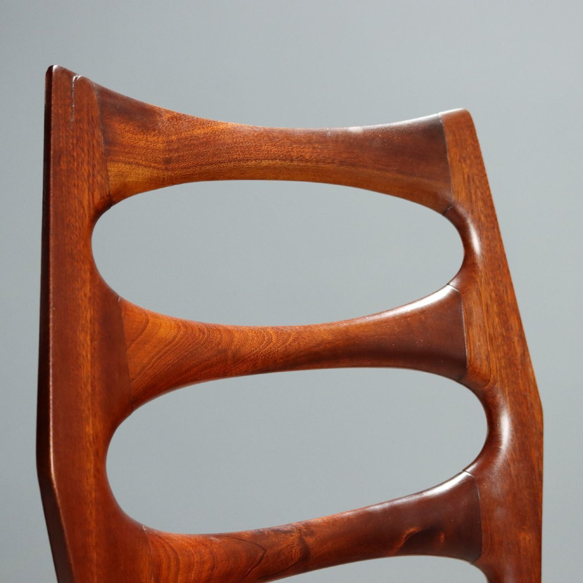 Vintage Chairs Beech Fabric Design Italy 1950s Restored-photo-2