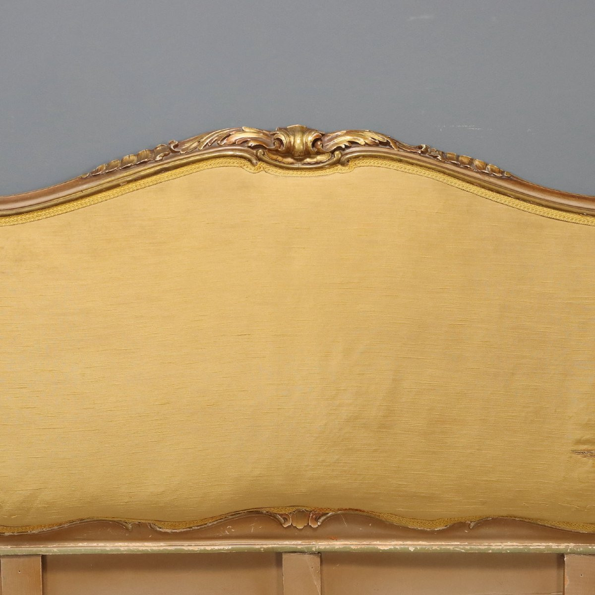 Antique Bed Carved Gilded Wood Italy XX Century-photo-4