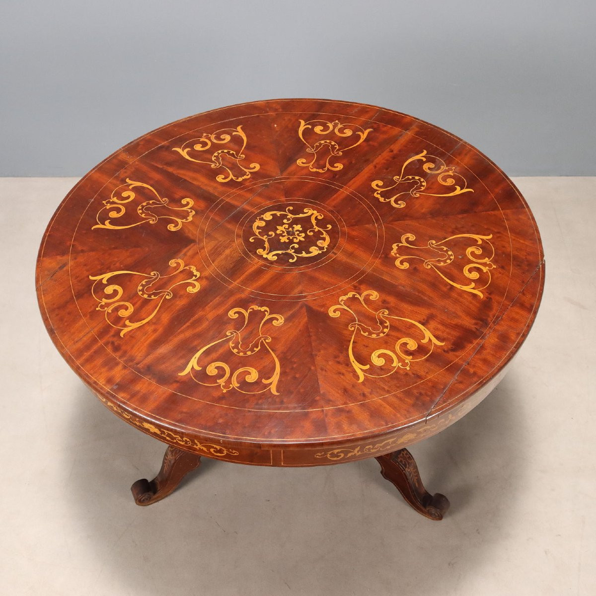Charles X Mahogany Table Italy Second Quarter Of The 19th Century-photo-5