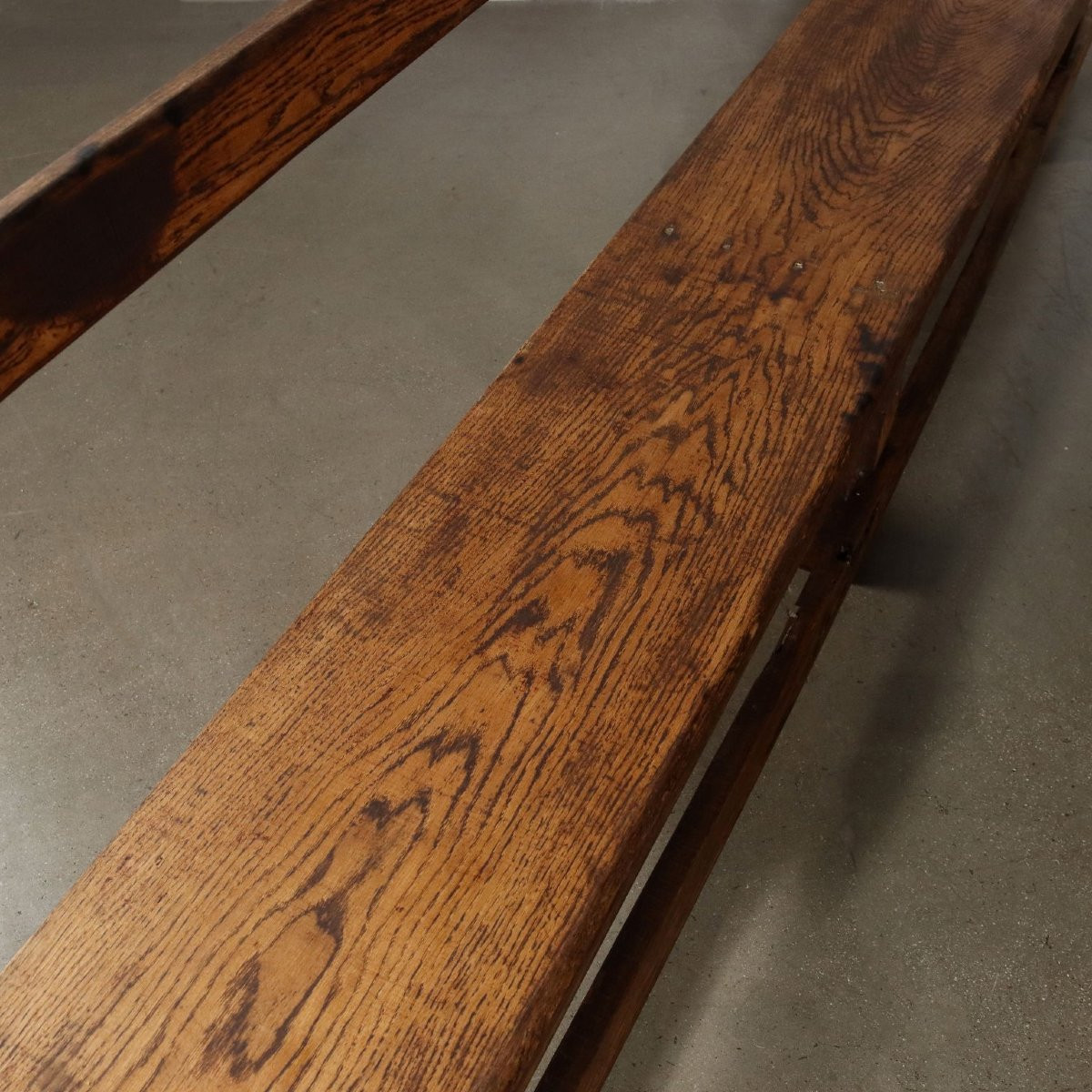 Antique Benches Chestnut Conservative Restoration Italy XX Century -photo-2