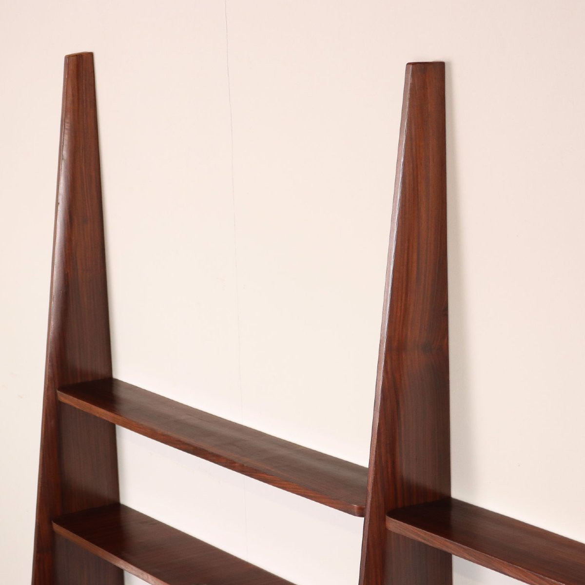 Bibliothèque Vintage Plaquée en Bois Exotiques Design Années 60-photo-2