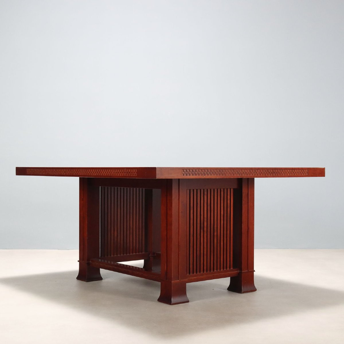 Cassina Husser Table Design Frank Lloyd Wright Italy 1980s-photo-5
