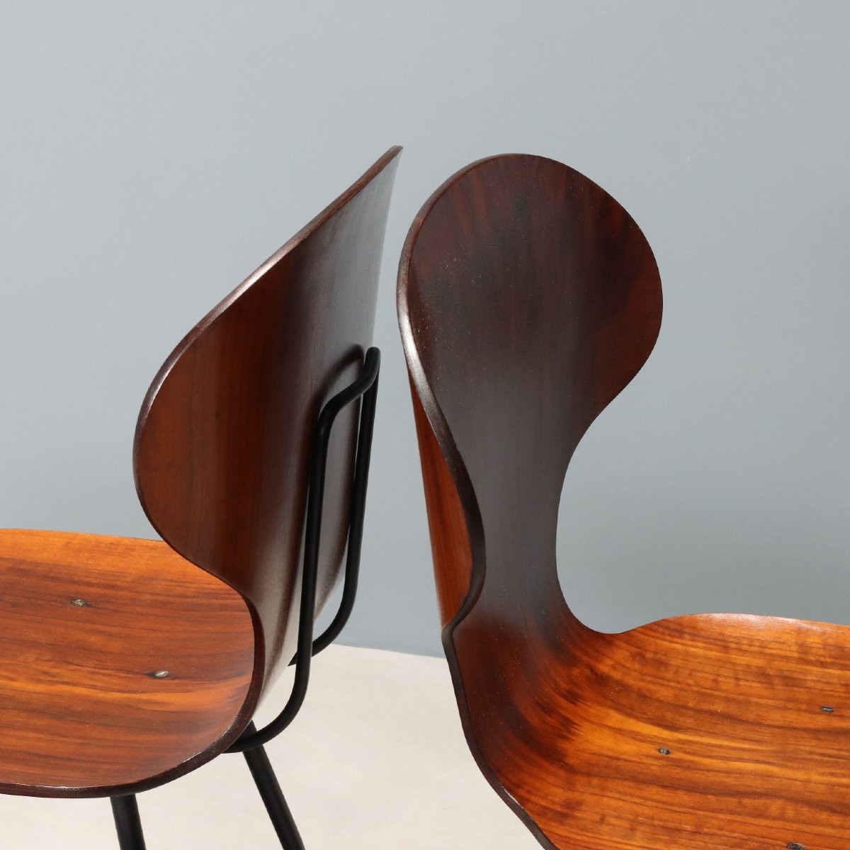 Chaises de Salle à Manger Vintage Contreplaqué Design Années 60-photo-4