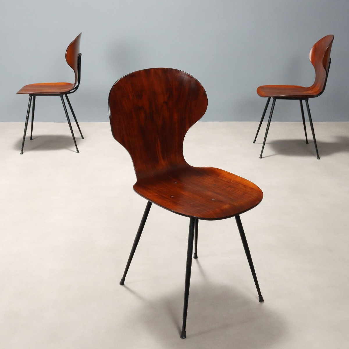 Chaises de Salle à Manger Vintage Contreplaqué Design Années 60