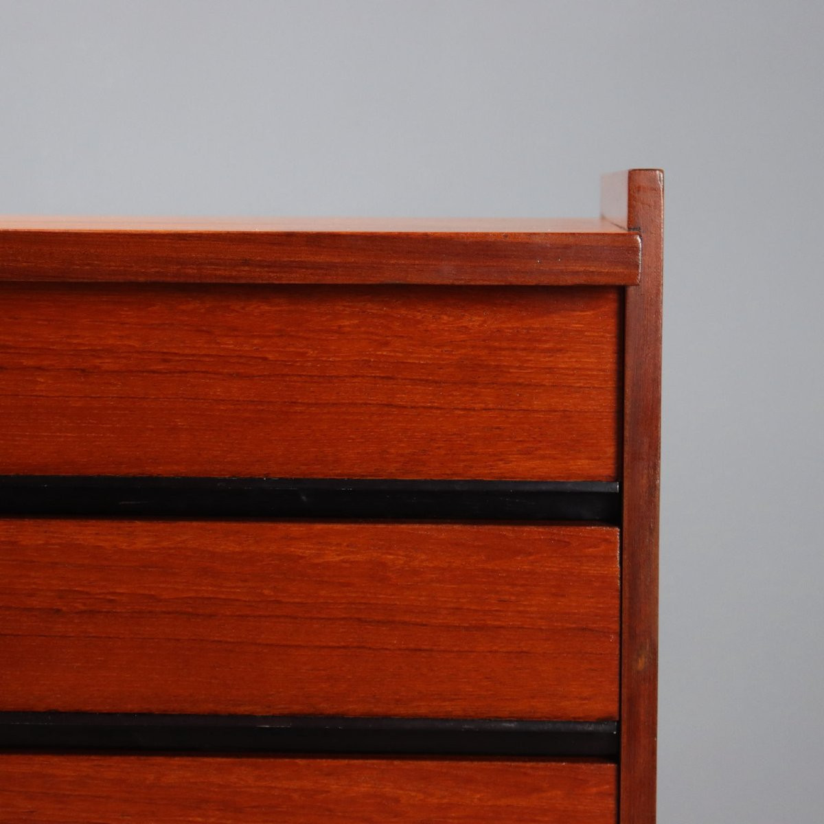 Vintage Sideboard Teak 4 Drawers Design 1960s Restored-photo-2
