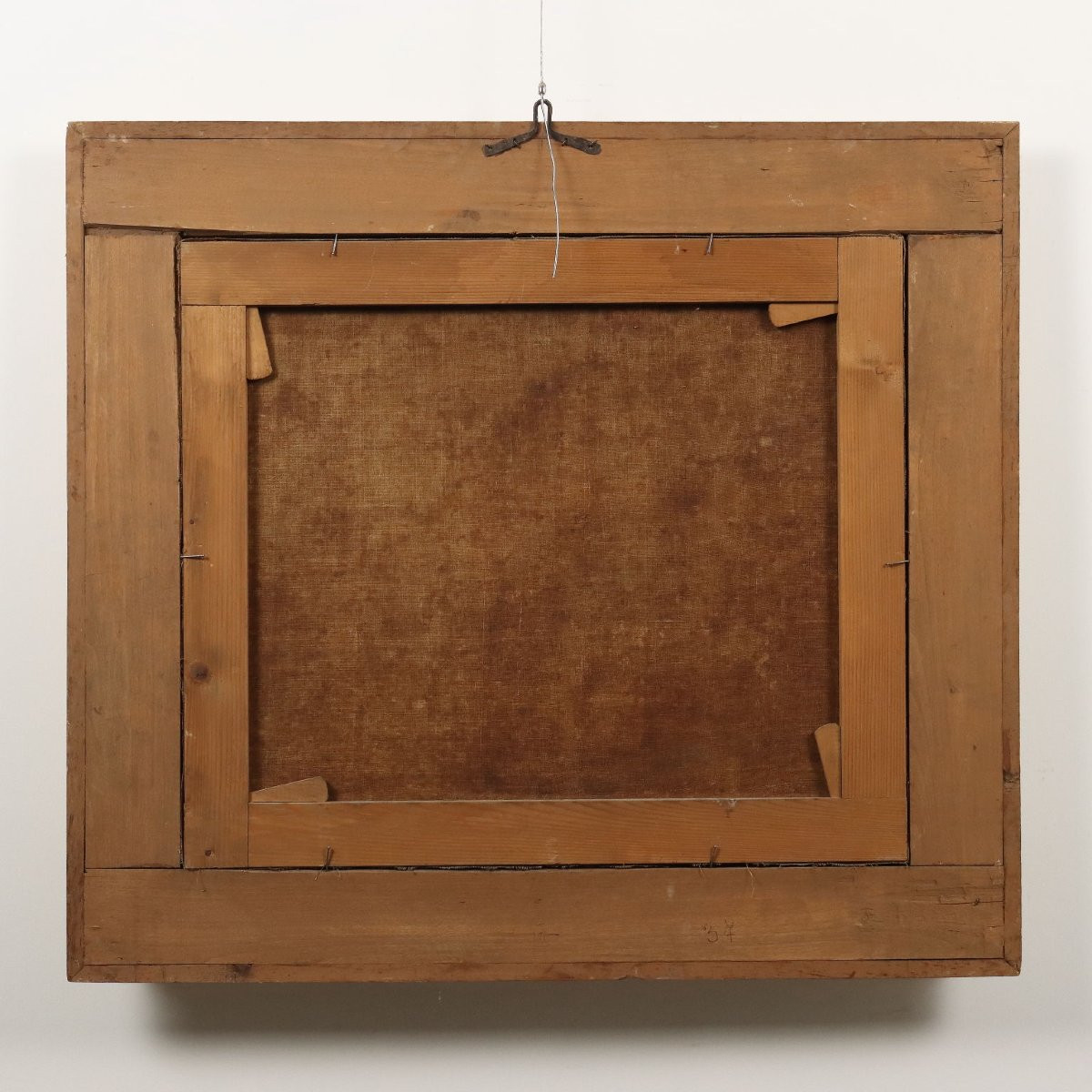 Tableau Ancien Sujét Sacré Huile sur Toile XVIIe Siècle-photo-7