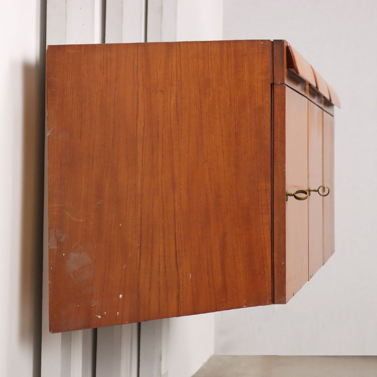 Meubles à Mur Vintage Acajou Teck Design Italie Années 60-photo-8