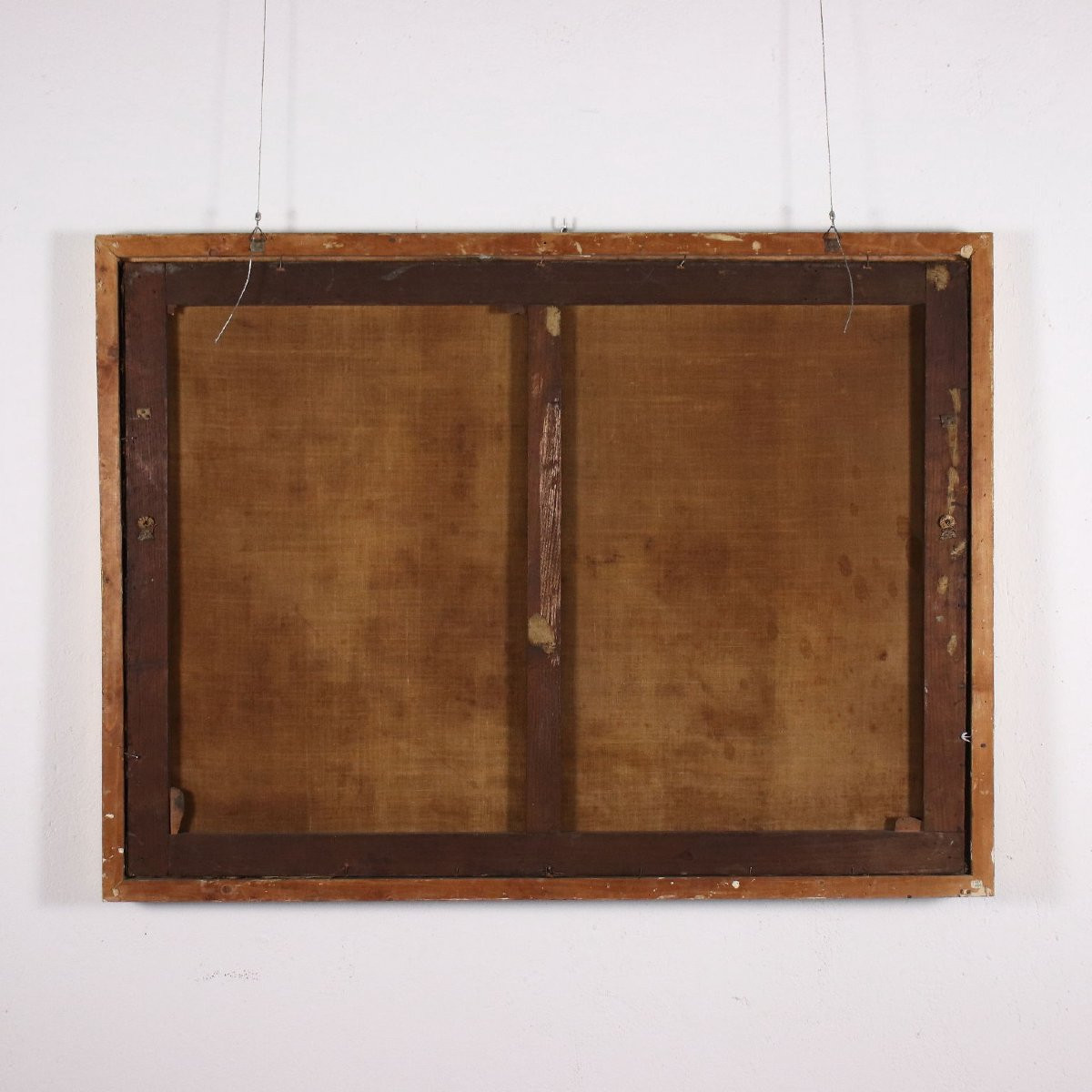 Tableau Ancien Paysage avec Bergers Huile sur Toile '600-photo-7