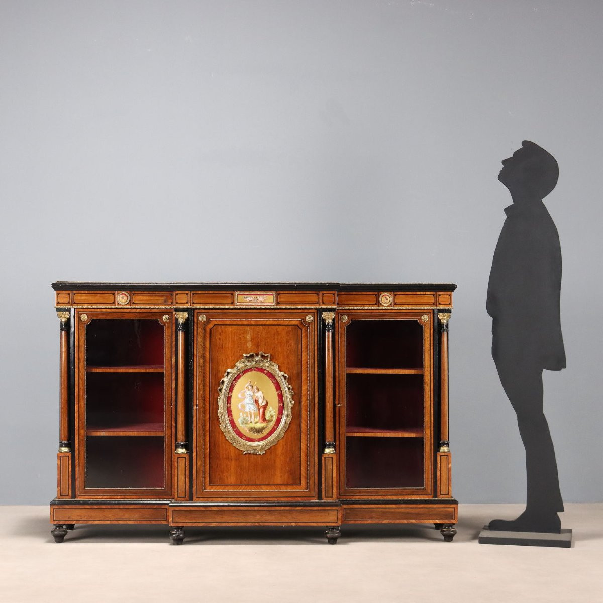 Victorian Rosewood And Bois De Rose Sideboard England Second Half Of The 19th Century-photo-2