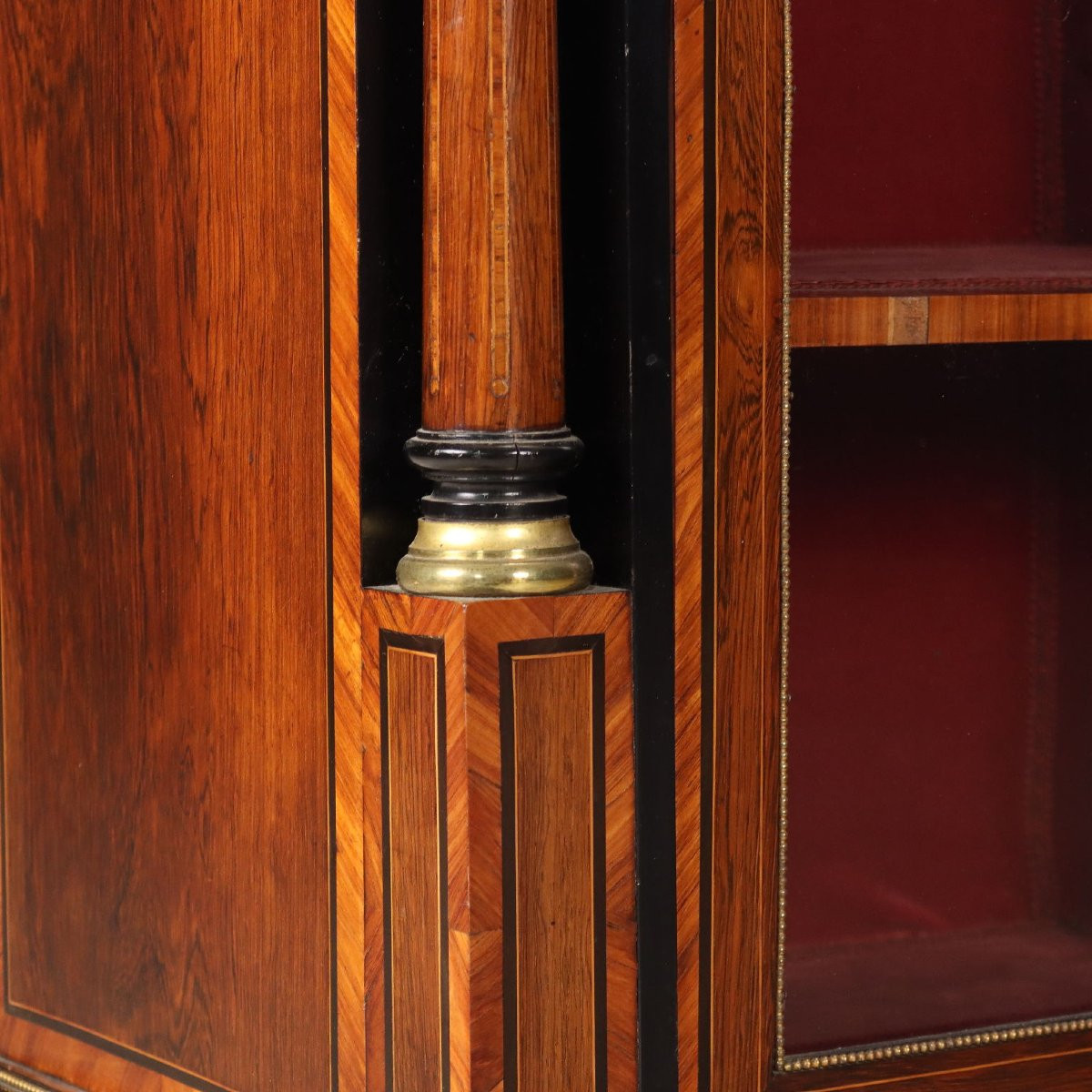 Victorian Rosewood And Bois De Rose Sideboard England Second Half Of The 19th Century-photo-7