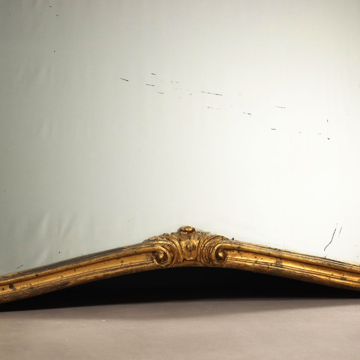 Antique Mirror Gilded Carved Wood Italy XIX Century-photo-4