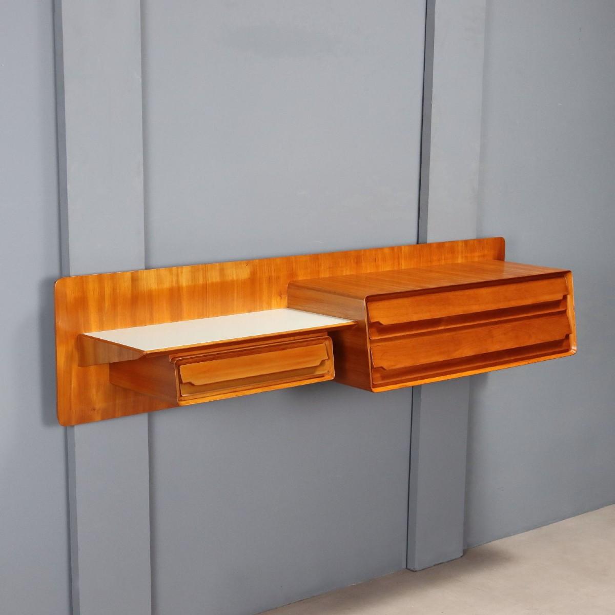 Vintage Cabinet Mahogany Veneered Wood Design 1960s