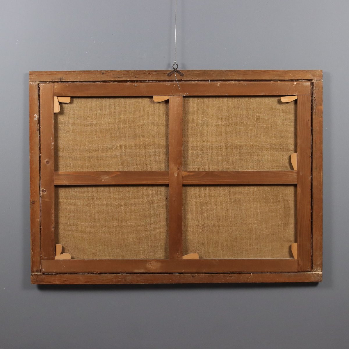 Tableau Ancien la Fête des Amoureux Huile sur Toile '600-'700-photo-8