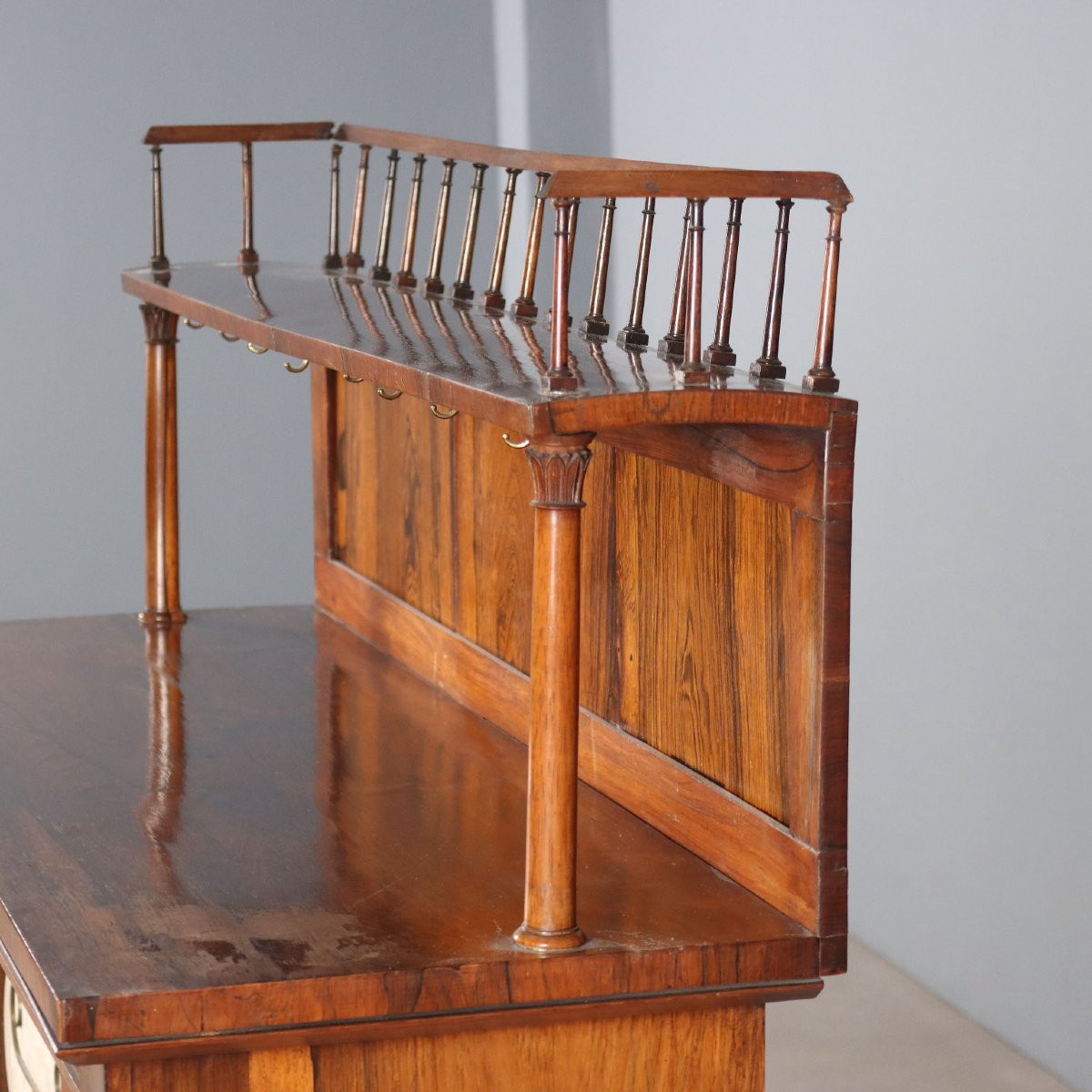 Antique Cupboard Bois De Violette Brass Fabric United Kingdom '800-photo-1