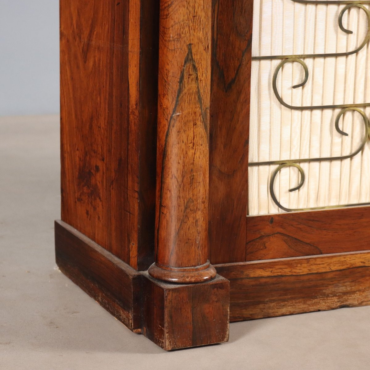 Antique Cupboard Bois De Violette Brass Fabric United Kingdom '800-photo-3