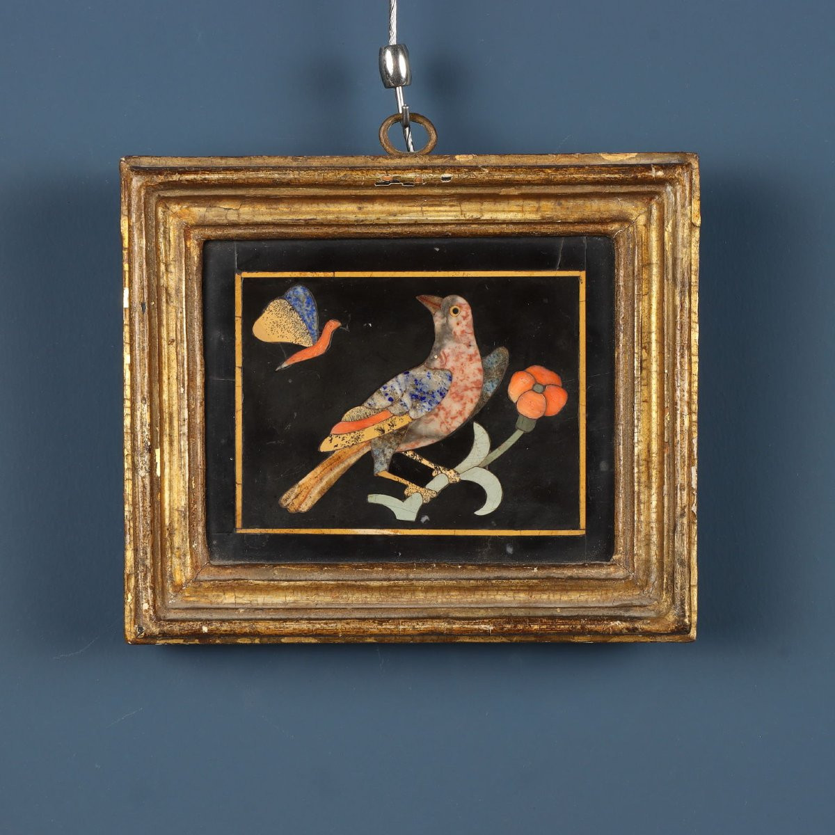 Four Panels In Florentine Mosaic. Florence, First Half Of The 17th Century.-photo-2