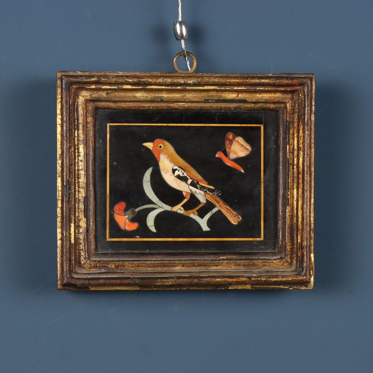 Four Panels In Florentine Mosaic. Florence, First Half Of The 17th Century.-photo-3