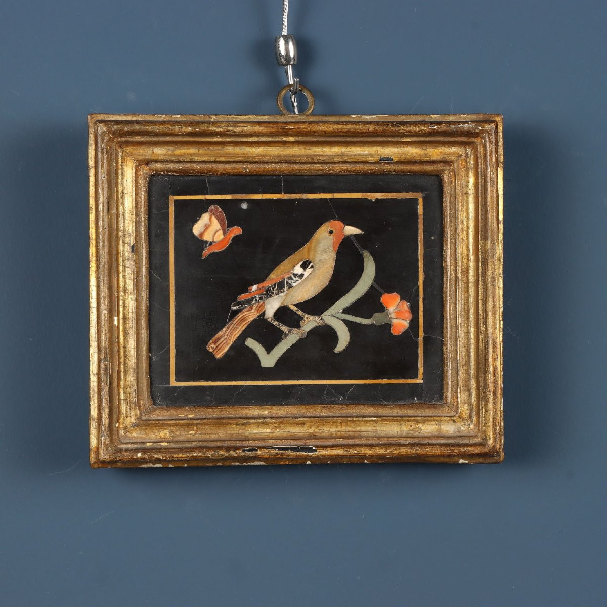 Four Panels In Florentine Mosaic. Florence, First Half Of The 17th Century.-photo-1