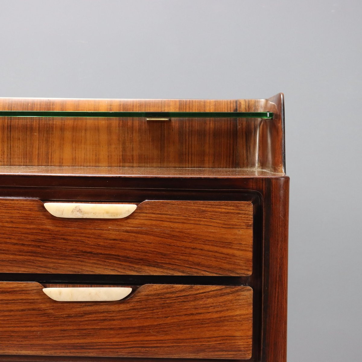 Vintage Chest Of Drawers Exotic Woods Veneer Design 1950s-photo-2