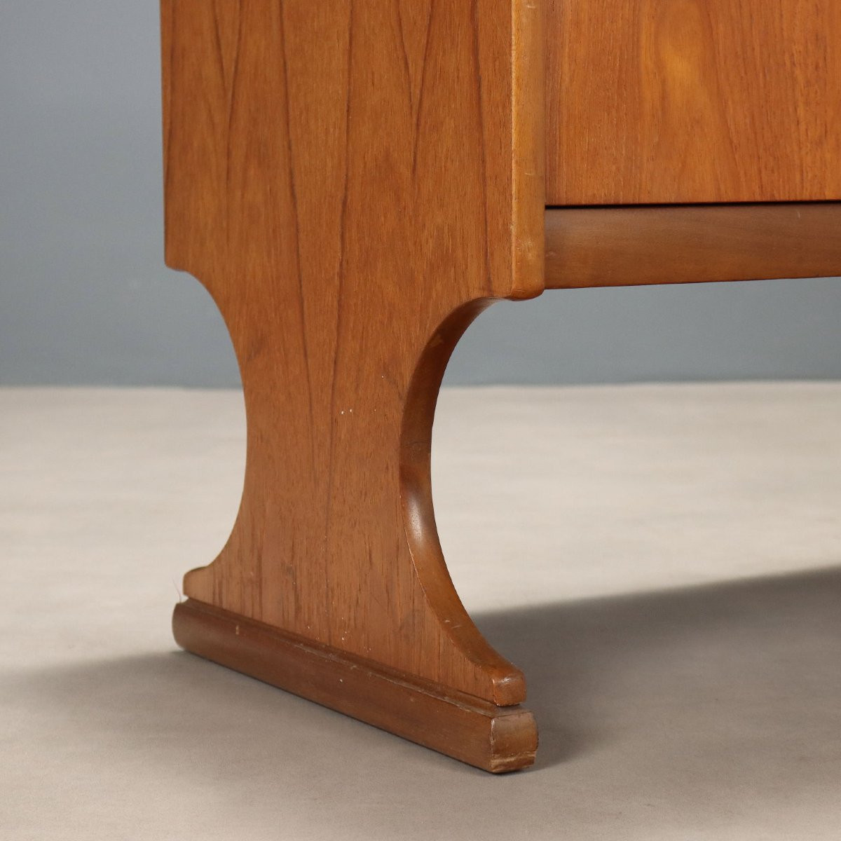 Vintage Sideboard Teak Veneer North-european Design 1960s-photo-3