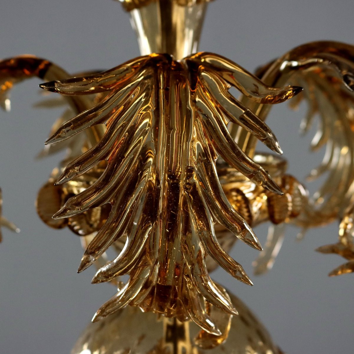 Antique Chandelier Blown Glass Murano Italy XIX Century-photo-4