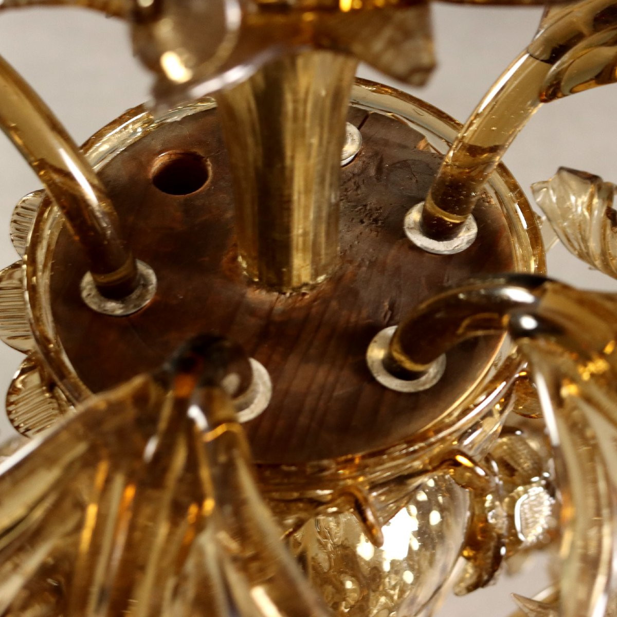 Antique Chandelier Blown Glass Murano Italy XIX Century-photo-4