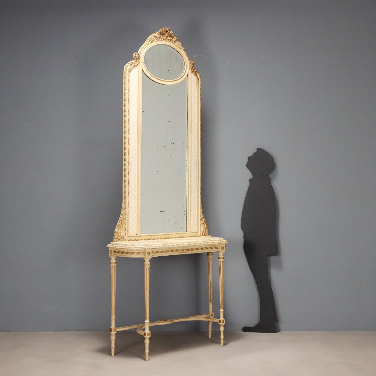 Antique Console Table Neoclassical Style Wood XIX Century-photo-2