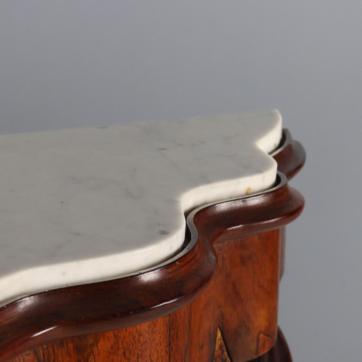 Antique Console Louis Philippe Bois De Violette Marble XIX Century-photo-3