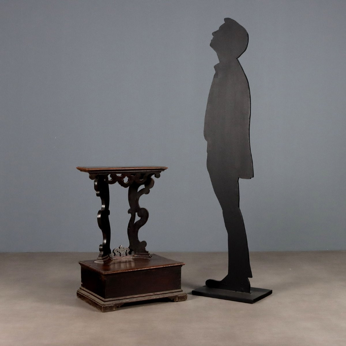 Antique Prayer Desk Baroque Cherrywood Italy XVII Century-photo-2