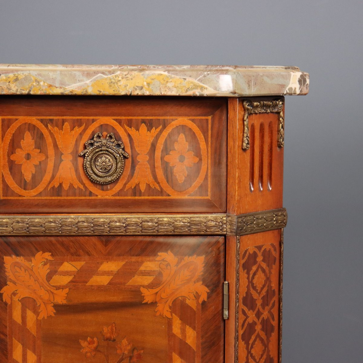 Commode Ancienne Style Napoléon III Bois Italie XXe Siècle-photo-3