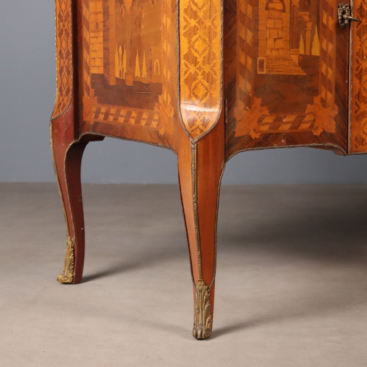 Commode Ancienne Style Napoléon III Bois Italie XXe Siècle-photo-6