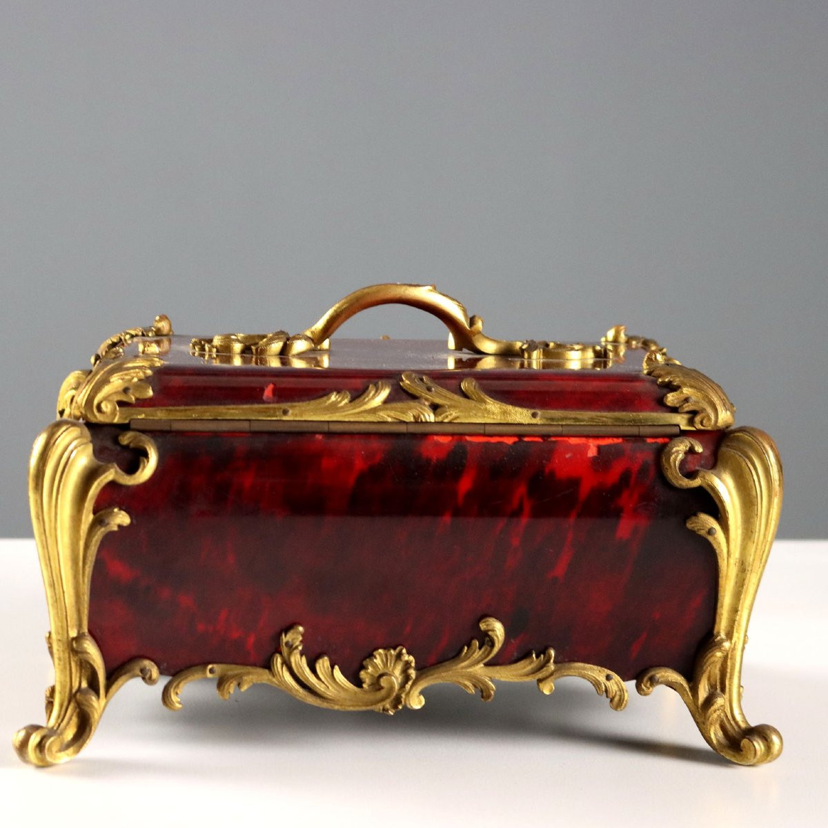 Antique Jewelry Casket Napoleon III France XIX-xx Century-photo-4