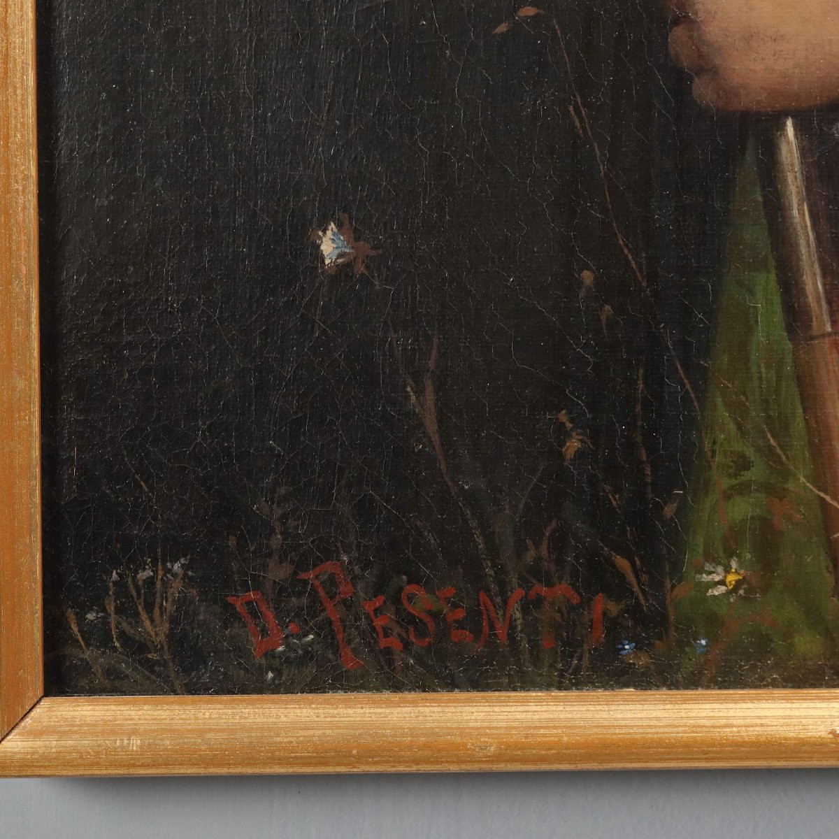 Tableau Moderne Signé Domenico Pesenti Huile sur Toile '800-photo-4