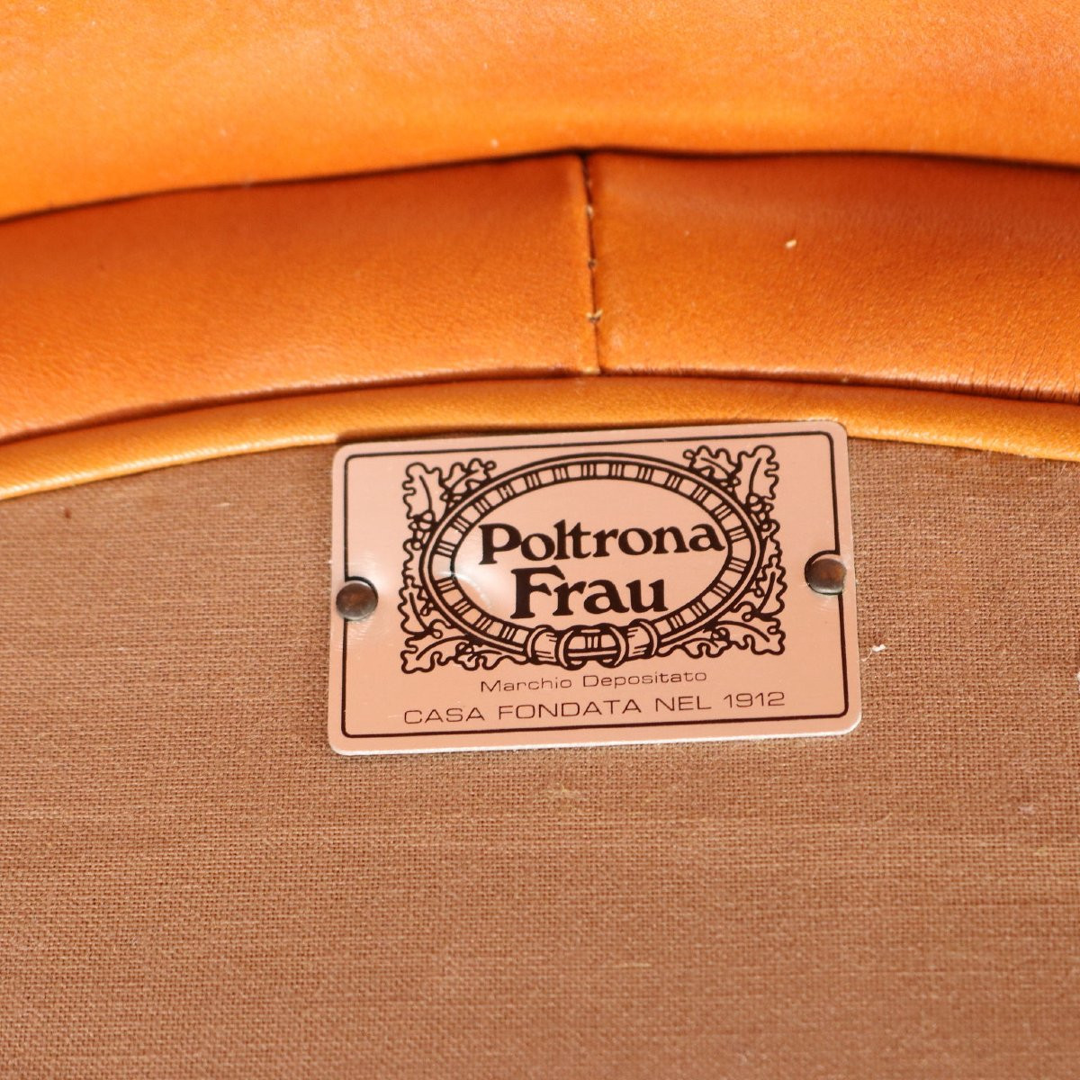 Poltrona Frau 'dinette' Armchairs Leather Design Italy 1970s-photo-6