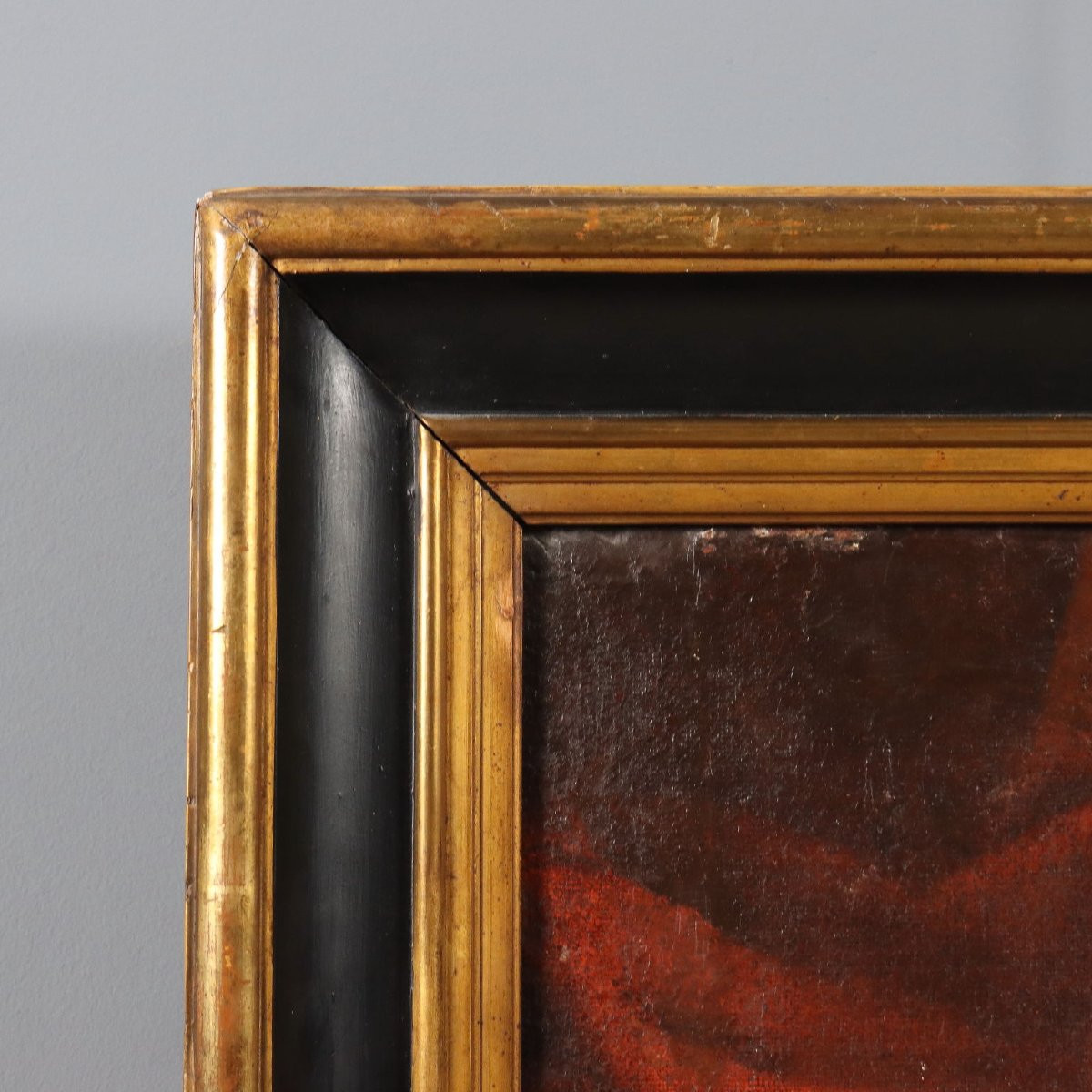 Tableau Ancien La Naissance de la Vierge Marie XVIIe Siècle Copie par Simon Vouet-photo-6