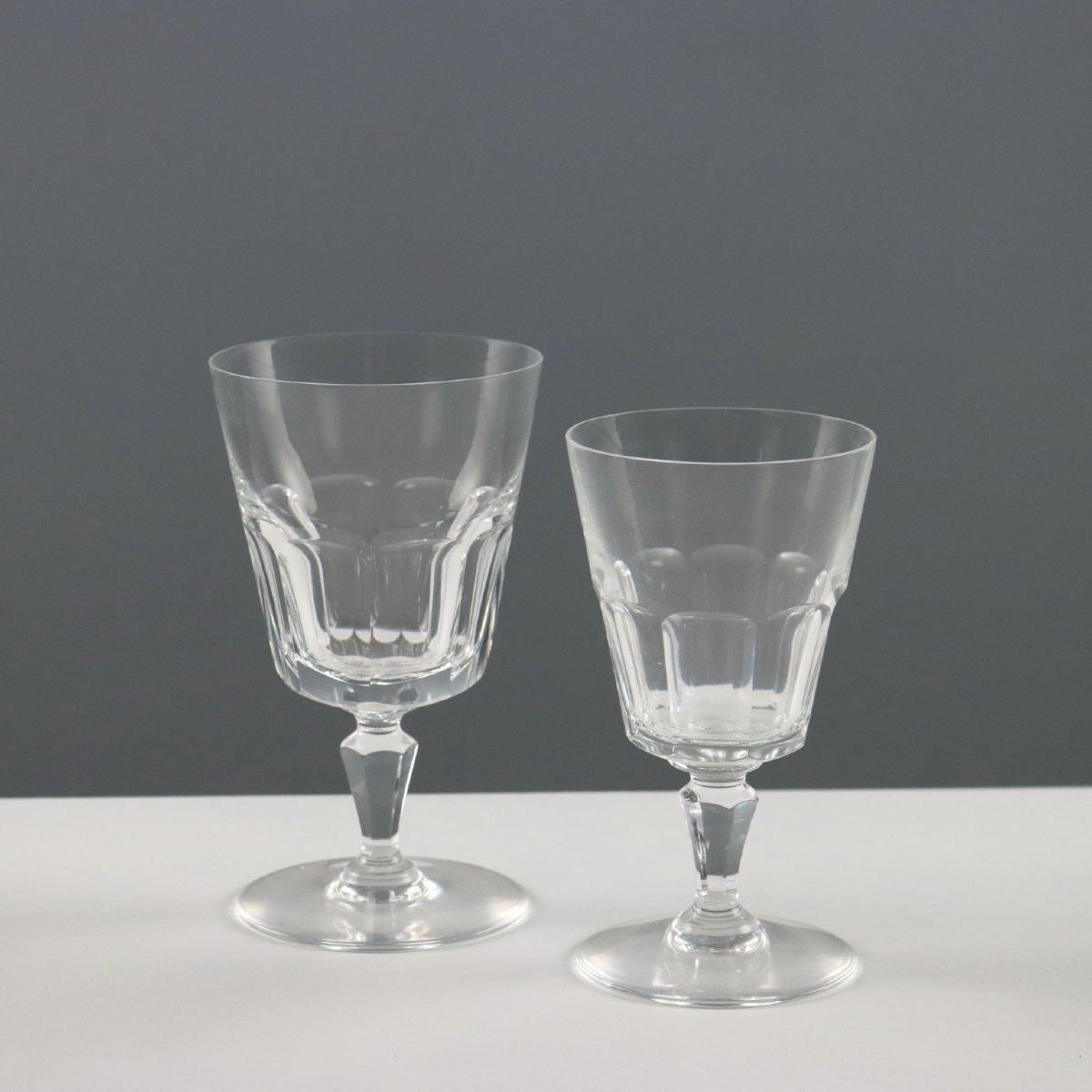 Vintage Glasses Set Baccarat Crystal France XX Century-photo-3